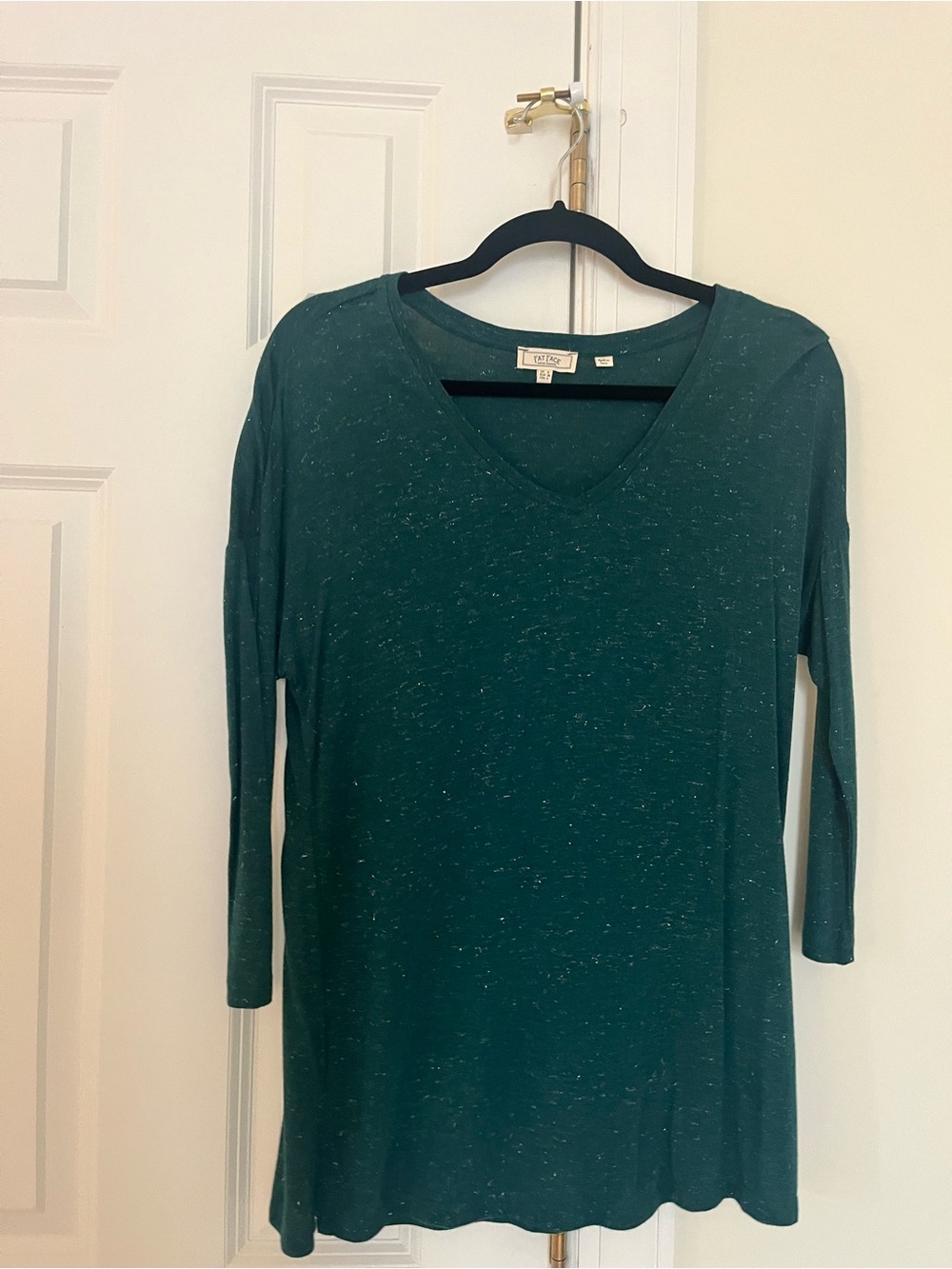 Dark Green sparky Long Sleeve Women's Top